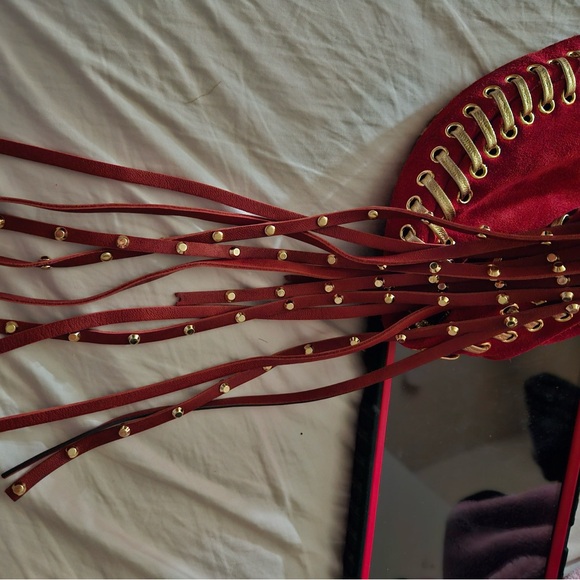 Michael Kors red suede leather purse! - Picture 10 of 15